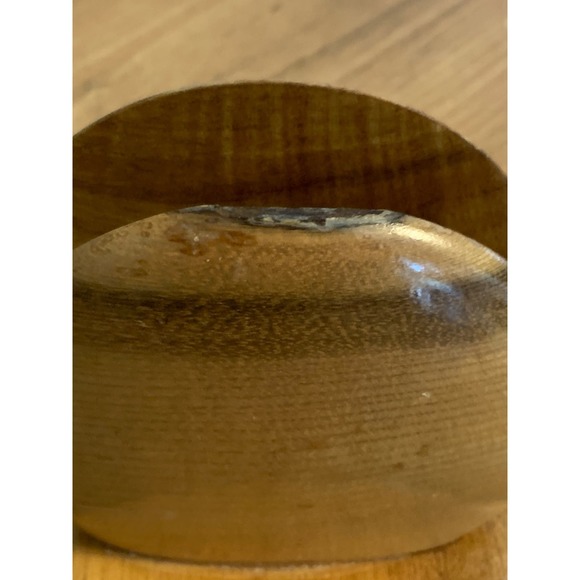 Myrtlewood Vintage Letter Napkin Holder Oregon Handmade Artisan MCM 1950s - Picture 11 of 11